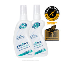 SPF 50 Fragrance Free KINeSYS Spray Sunscreen 4oz - 2 Pack Value Bundle