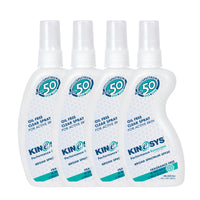 SPF 50 Fragrance Free KINeSYS Spray Sunscreen 4oz -4 Pack