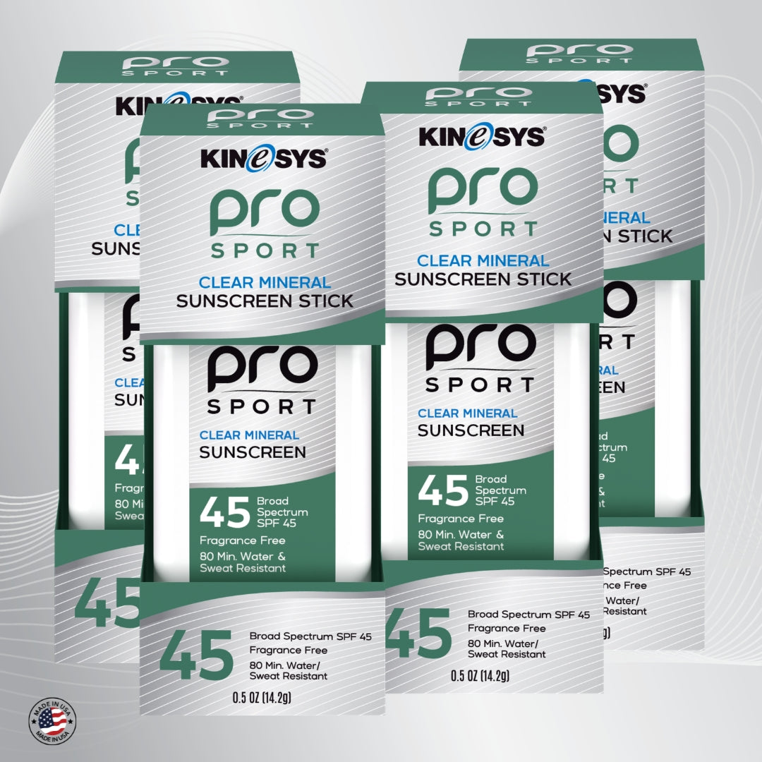 Pro Sport SPF 45 Clear Mineral Sunscreen Stick – KINeSYS Sunscreen US