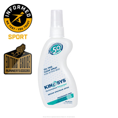 KINeSYS SPF 50 Fragrance Free Spray Sunscreen 4oz