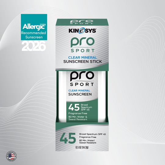 Pro Sport SPF 45 Clear Mineral Sunscreen Stick – KINeSYS Sunscreen US